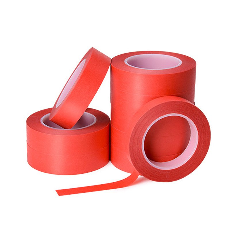 Pangda High Temperature Red Crepe Paper Painters Masking Automotive Adhesive Tape