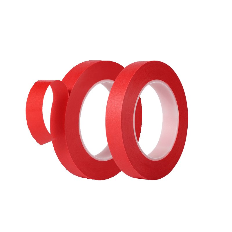 Pangda High Temperature Red Crepe Paper Painters Masking Automotive Adhesive Tape