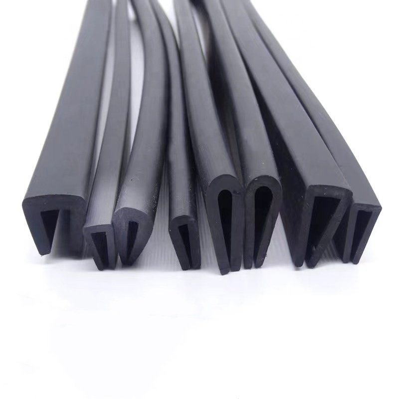 Rubber u strip Edge Trim U Channel Rubber Seal Strip Self-Adhesive Rubber Edge Protector Trim