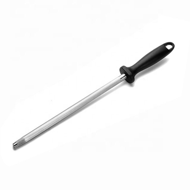 Plastic Handle Kitchen Knife Sharpener With Hanger Chef Knives Sharpening Rod Tool