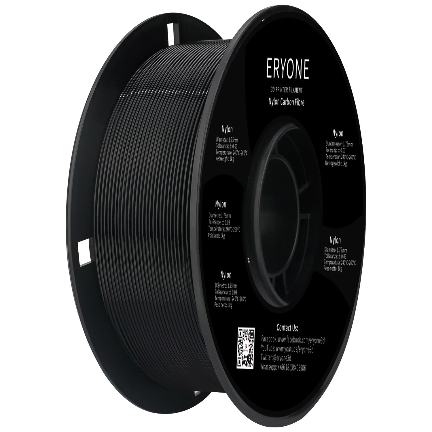 ERYONE new arrival nylon carbon fiber filament pla pla+ petg abs asa nylon filaments 3d printer Plastic Rods