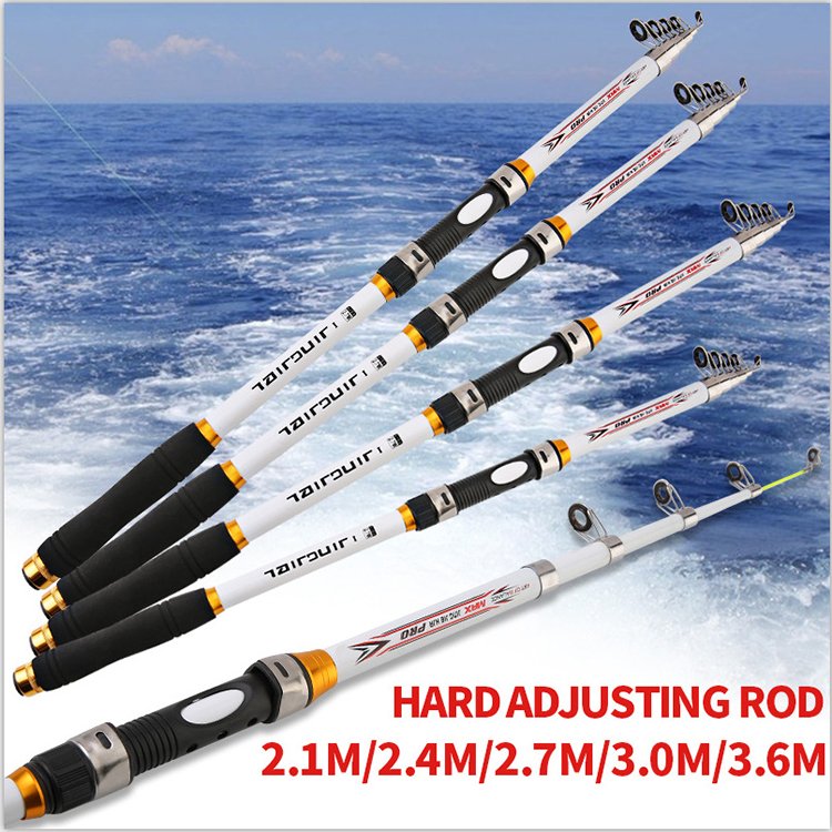 JETSHARK 2.1M 2.4M 2.7M 3.0M 3.6M Fiber-reinforced plastic (FRP) Rod rock fishing Sea Fishing rod Telescopic Fishing Rods