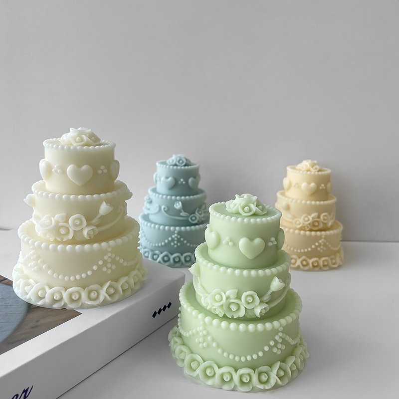 3D Large size decorating cake silicone mold mousse pastry dessert birthday cake candle molds