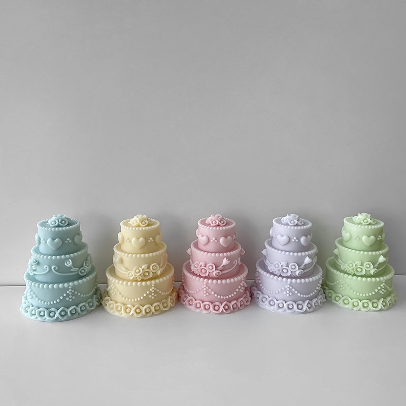 3D Large size decorating cake silicone mold mousse pastry dessert birthday cake candle molds