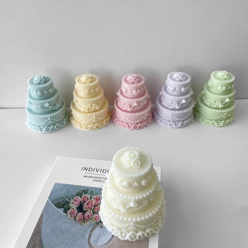 3D Large size decorating cake silicone mold mousse pastry dessert birthday cake candle molds
