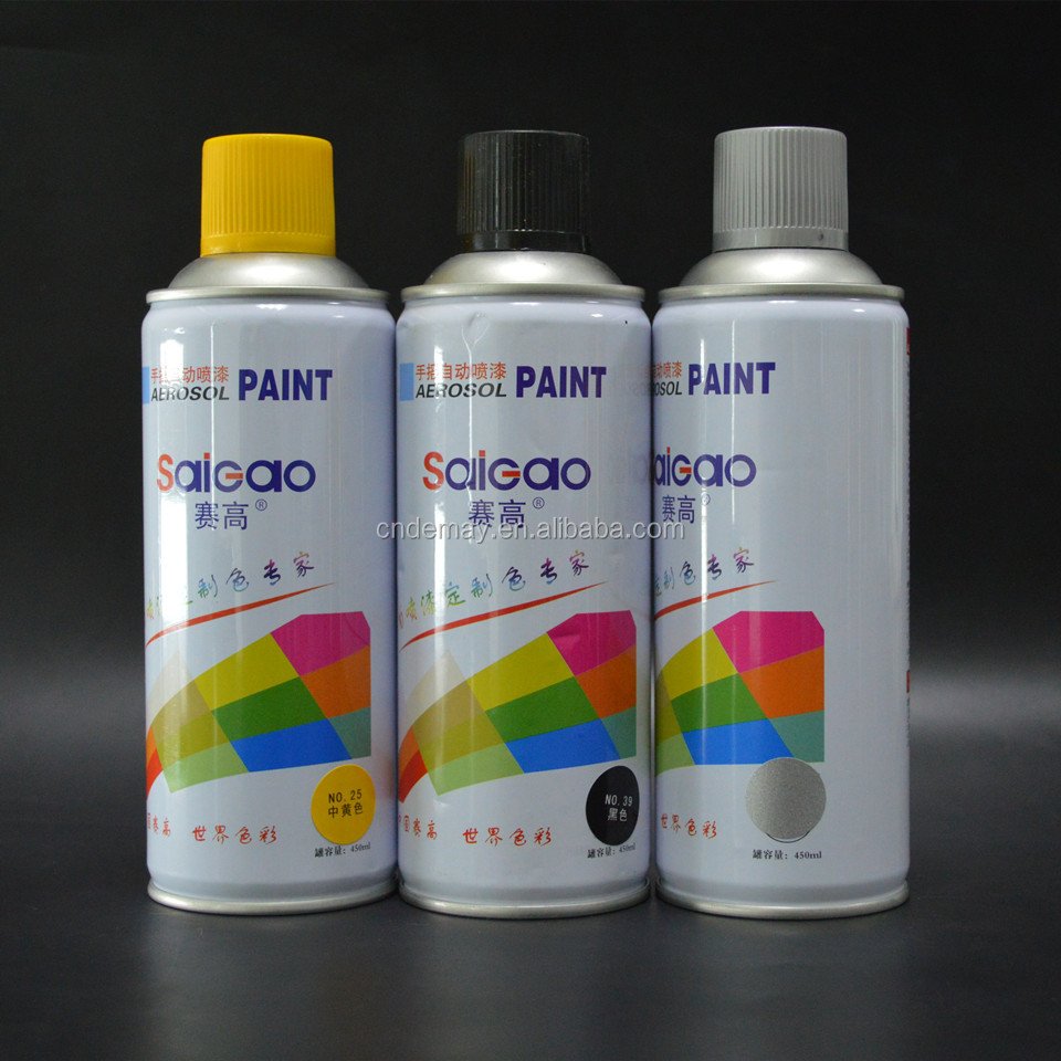 High temp heat resistant colorful aerosol spray paint automotive metallic paint colors