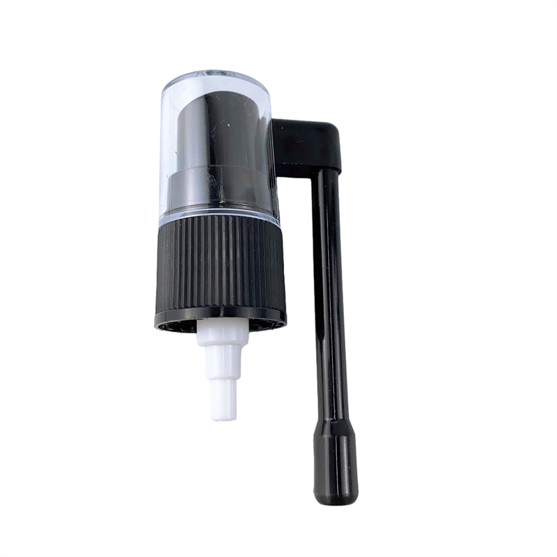 18/410 black plastic pp sprayer pump 55 mm Rod length fine mist sprayer pump free sample Oral spray with AS cap