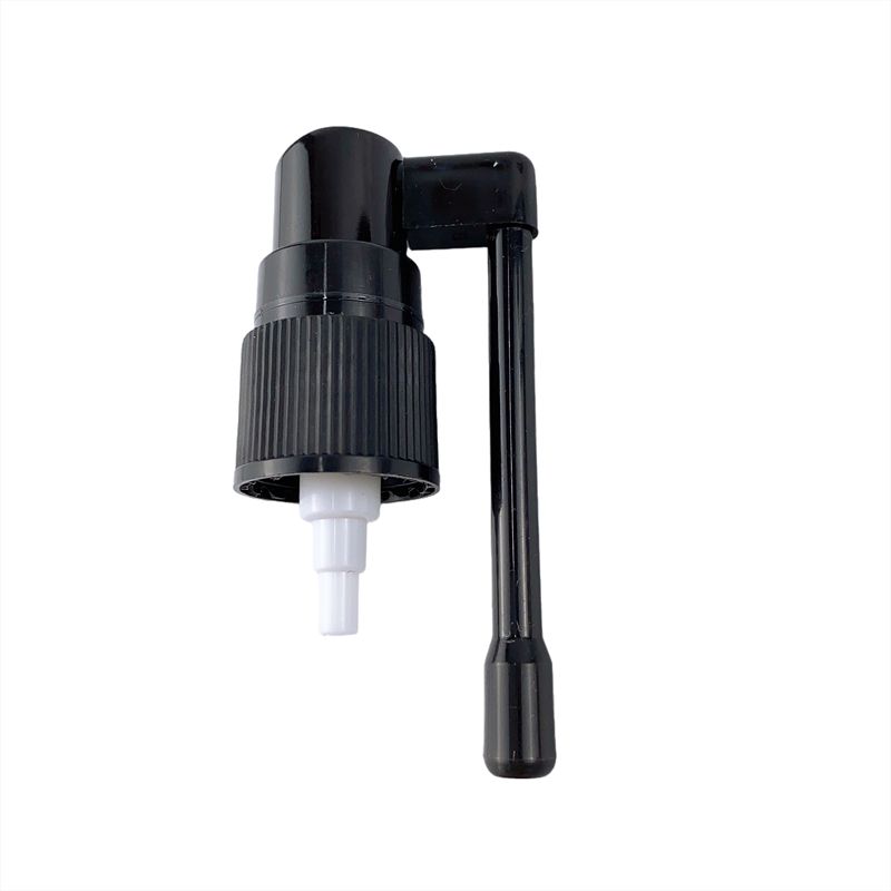 18/410 black plastic pp sprayer pump 55 mm Rod length fine mist sprayer pump free sample Oral spray with AS cap
