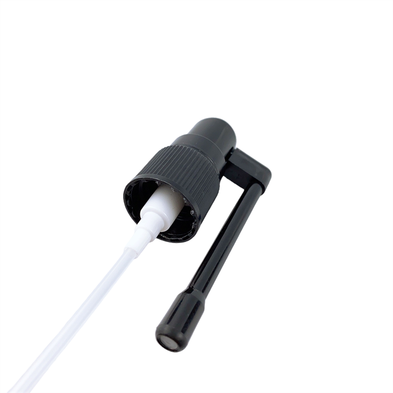 18/410 black plastic pp sprayer pump 55 mm Rod length fine mist sprayer pump free sample Oral spray with AS cap