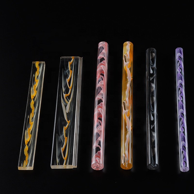 Senpu Factory Clear and Colored Plastic Cast Acrylic Rods for Curtain Decoration