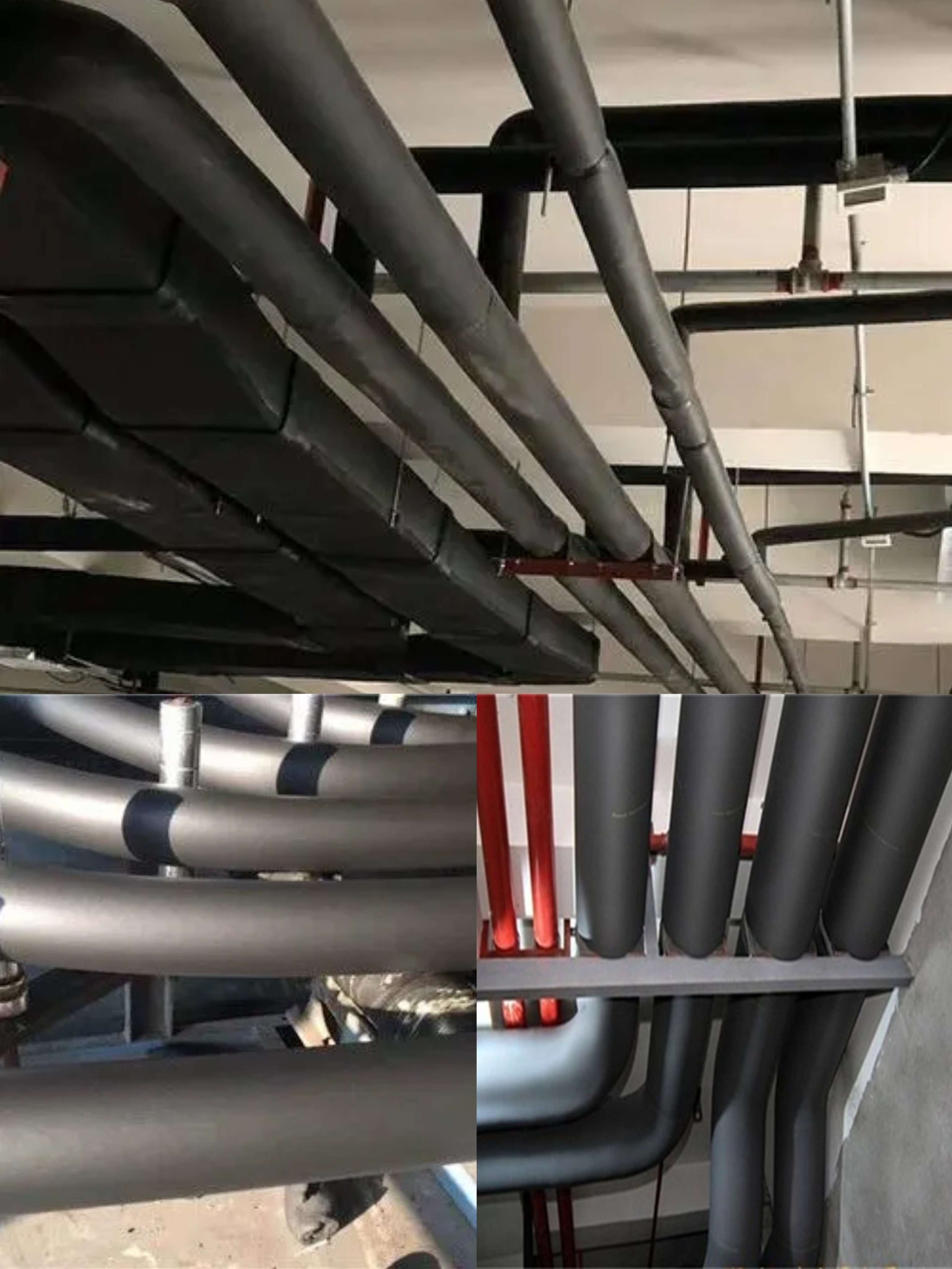 Air Conditioner Copper Pipe Rubber Foam Copper Pipe Insulation Set High Temperature Air Conditioner Insulation Tube
