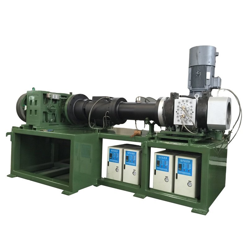 XJL-150 Rubber Strainer Extuder hot feeding extruding before calender for rubber sheet making