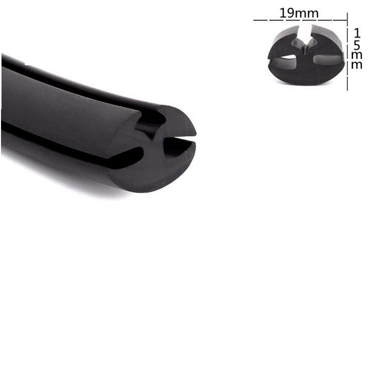 Epdm Extrusion Sealing Trims Flocking Channel Rubber Flexible Flocked Rubber Automotive Glass Run Channel