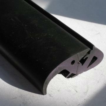 Epdm Extrusion Sealing Trims Flocking Channel Rubber Flexible Flocked Rubber Automotive Glass Run Channel