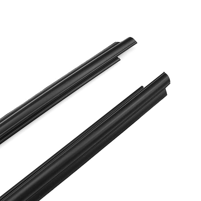 Set of 4PCS Outer Door Weather Window Rubber Seal Belt for Toyota Tundra 2007-2020 68210-0C020 68160-0C020 Black 3 Months 10sets