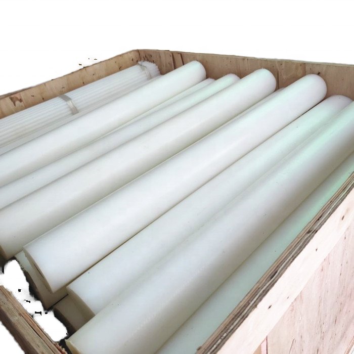 White PA6 Rod 50mm Nylon6 RoundBar PC Material Moulding & Extruded Processing Services Available