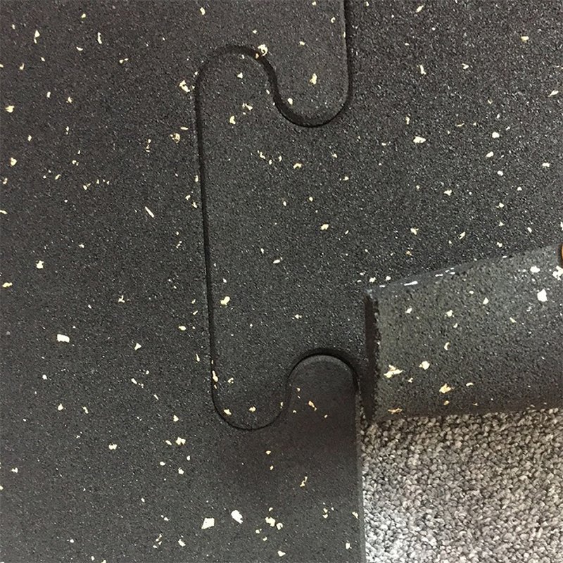 Color-point rubber floor tile gym uses functional rubber floor tile shock absorber strength equipment area to train the floor