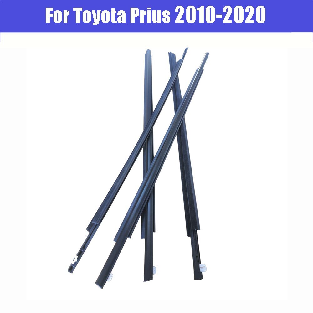 Car door and window glass waterproof rubber sealing strip automotive weatherstrip for toyota prius 2004 to 2009 2010-2017