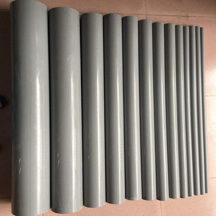 TYIC High Quality 6mm 250mm Polyvinyl Chloride Rod Grey Pvc Plastic Round Solid Rigid Pvc Rod