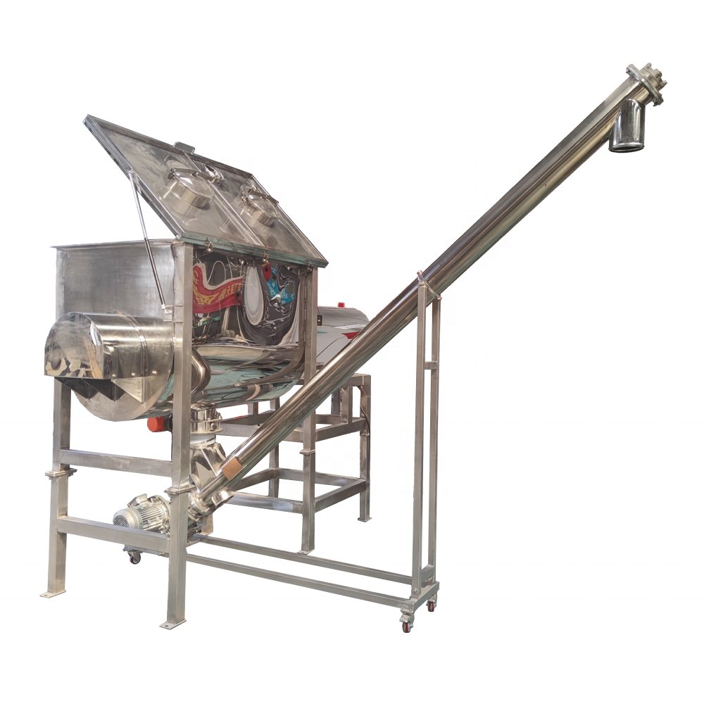 DZJX Durable Inclined Stainless Steel Milk Starch Powder Screw Feeder Conveyor Machine U Type Auger Conveyors For Acid Conveying