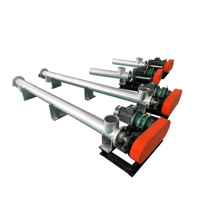 DZJX Durable Inclined Stainless Steel Milk Starch Powder Screw Feeder Conveyor Machine U Type Auger Conveyors For Acid Conveying