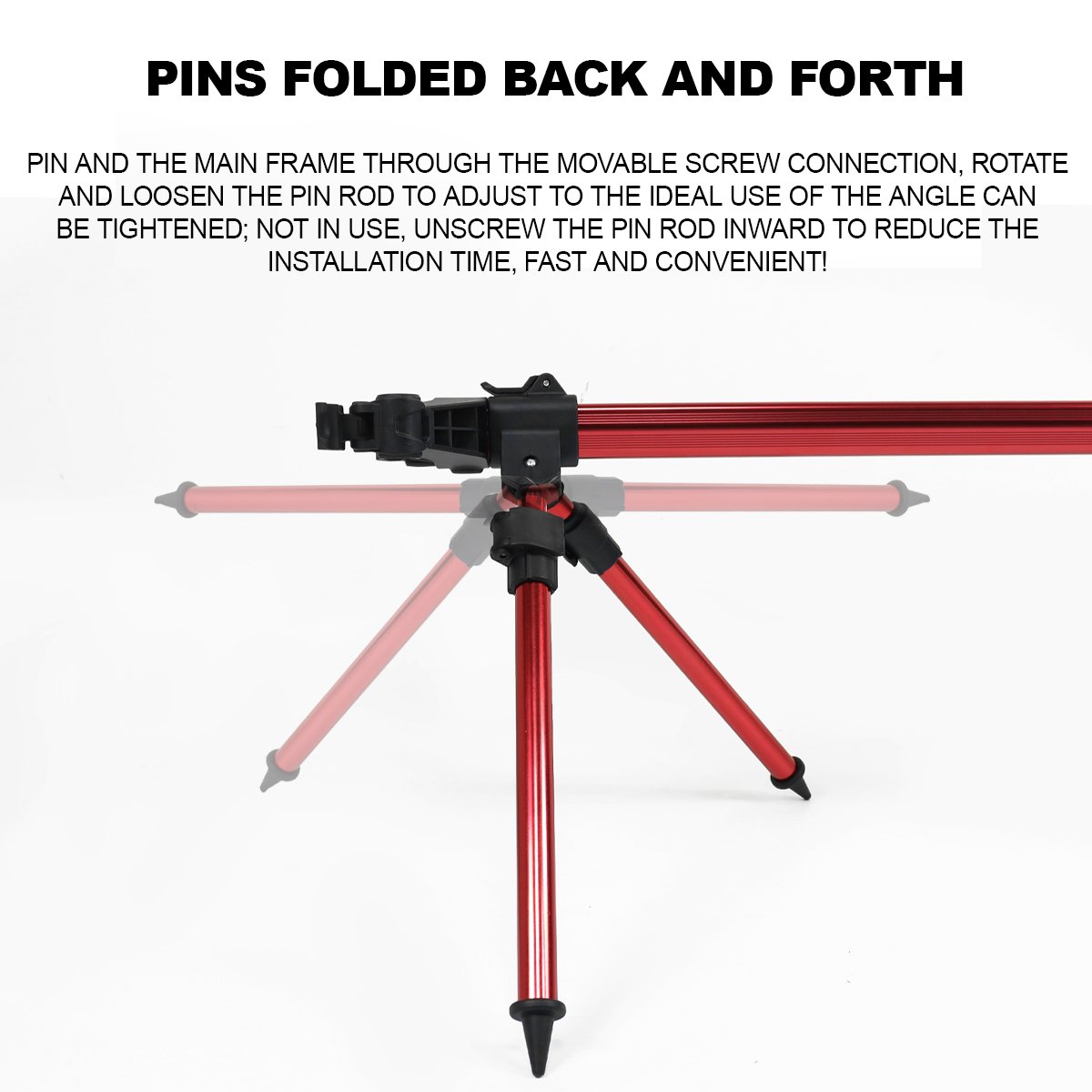 New aluminum alloy three or four pivot sea rod adjustable bracket European multi-purpose library fishing rod holder fishing gear