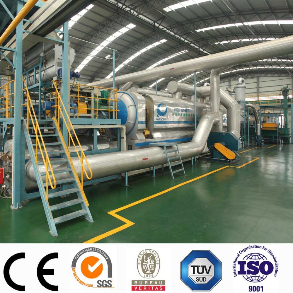 Large Continuous Running Waste Plastic To Diesel Pyrolysis Plant