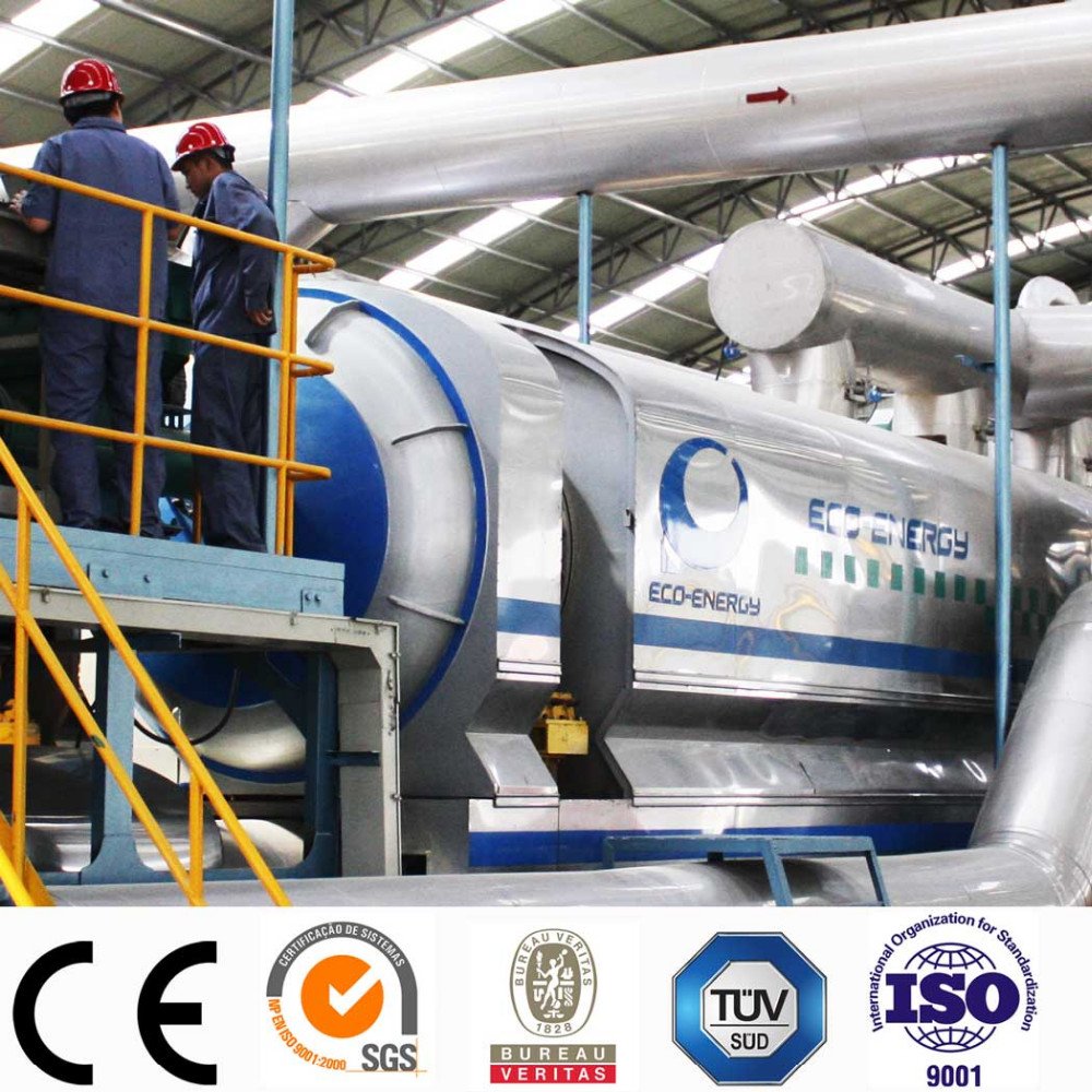 Large Continuous Running Waste Plastic To Diesel Pyrolysis Plant