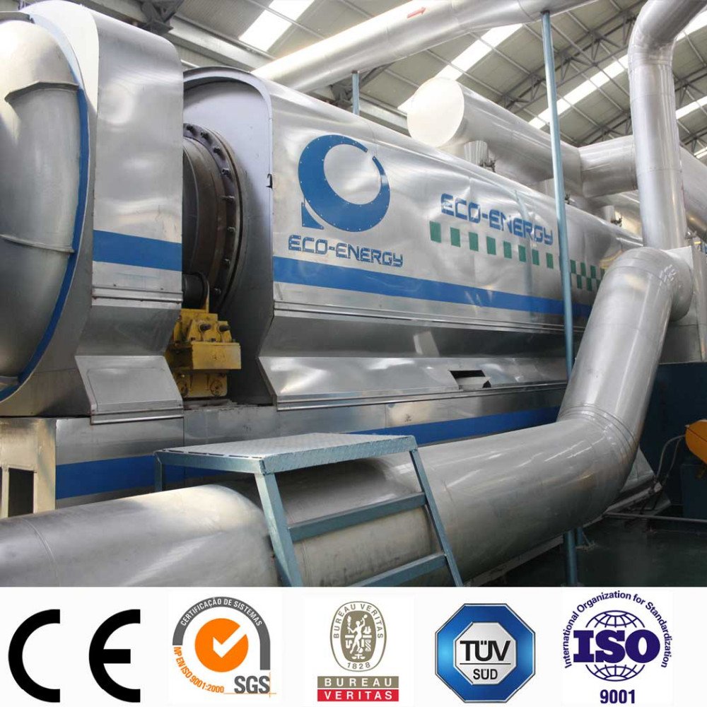 Large Continuous Running Waste Plastic To Diesel Pyrolysis Plant