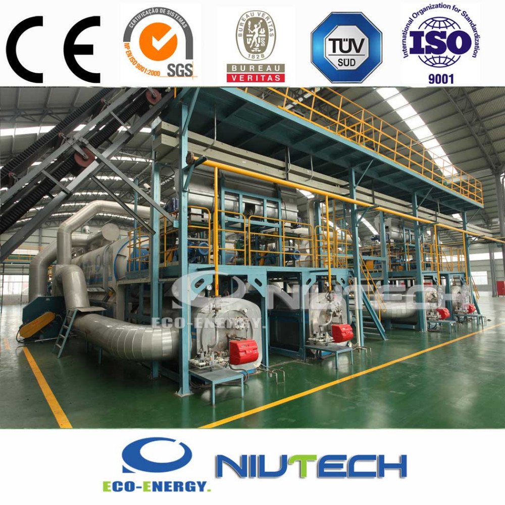 Large Continuous Running Waste Plastic To Diesel Pyrolysis Plant