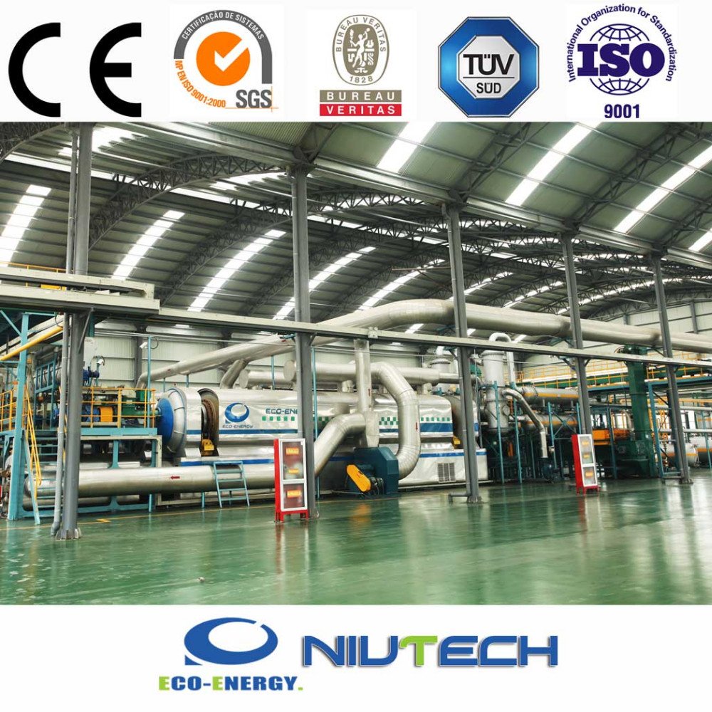 Large Continuous Running Waste Plastic To Diesel Pyrolysis Plant