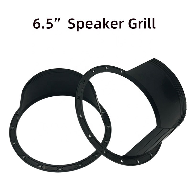 Universal plastic car audio speaker cover rubber pad 6.5 inch waterproof cover for car speaker