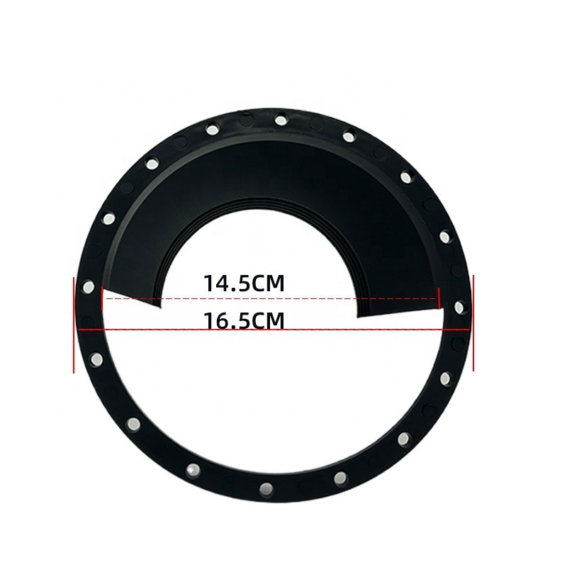 Universal plastic car audio speaker cover rubber pad 6.5 inch waterproof cover for car speaker