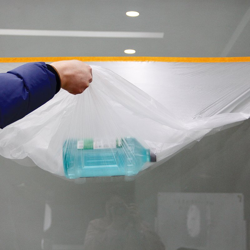 Multi Size Pack No Residue Plastic Sheeting Automotive Masking Tape Painters Plastic Drop Cloth for Painting