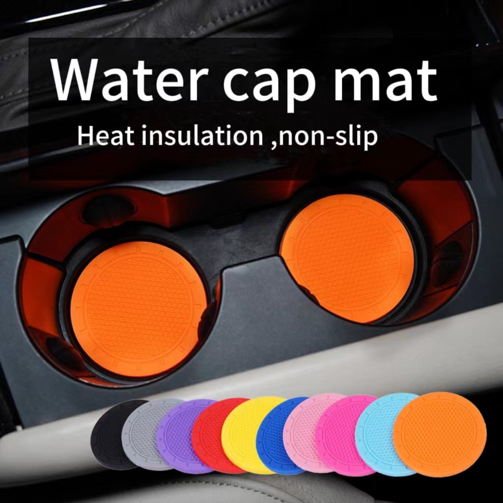 Wholesale custom creative car water cup mat silicone insulation mat universal type