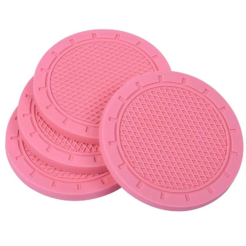 Wholesale custom creative car water cup mat silicone insulation mat universal type