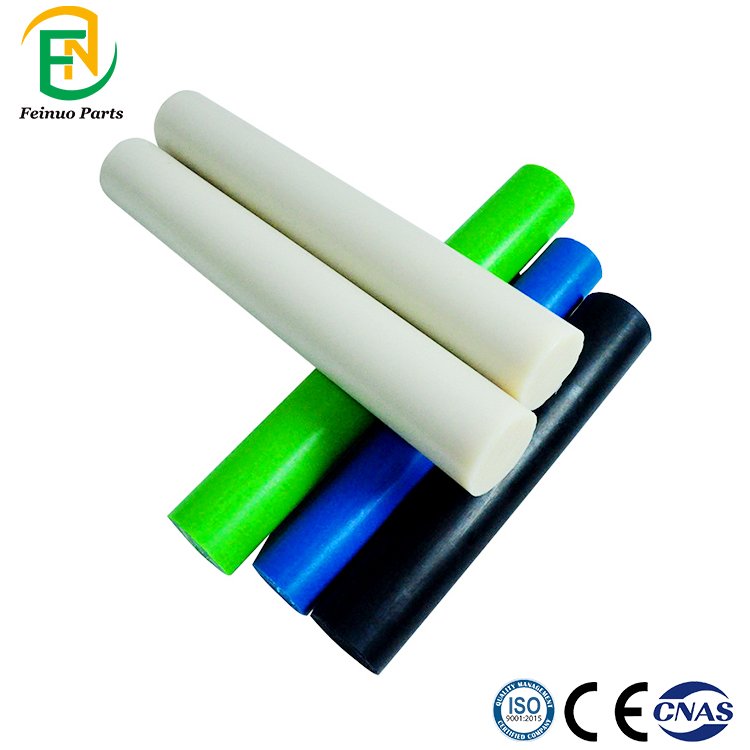 Custom Plastic Nylon Round Rod 5mm Green Solid Extruded Polyurethane Raw Material Cushion Nylon Bar Nylon Rod