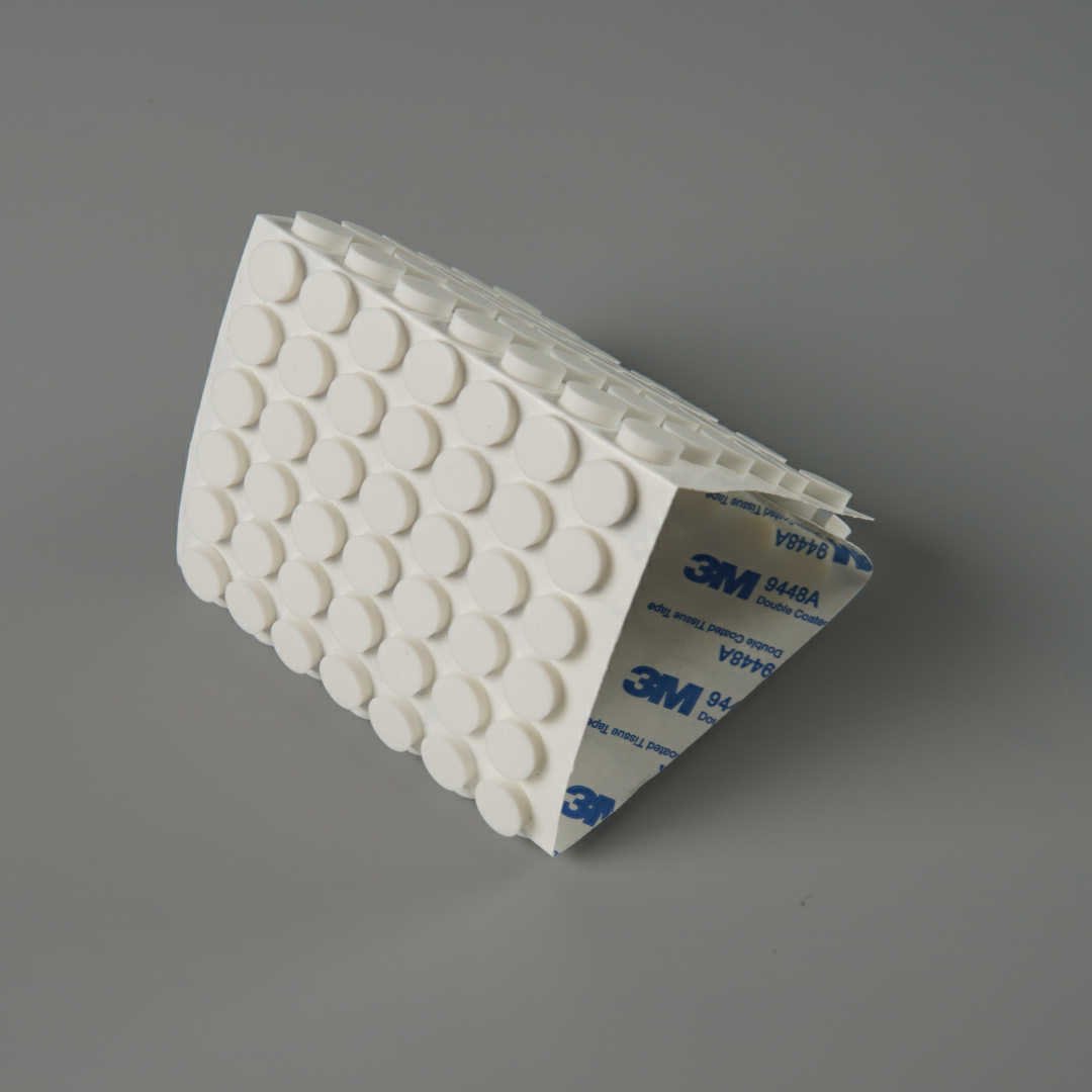 RUI XIONG Custom Heat Resistant Anti Slip Self Adhesive Milky White Silicone Rubber Pad For Chairs And Furniture