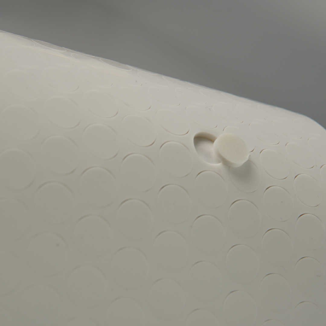 RUI XIONG Custom Heat Resistant Anti Slip Self Adhesive Milky White Silicone Rubber Pad For Chairs And Furniture