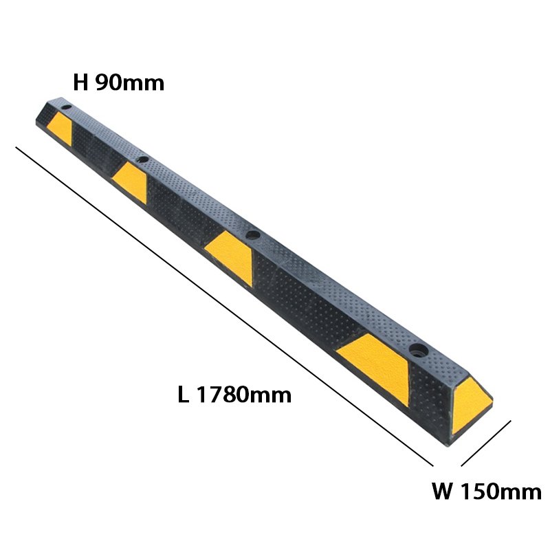 New Products Safety Traffic Bumper Rubber Parking Curbs Truck Wheel Car Parking Block Stopper Price