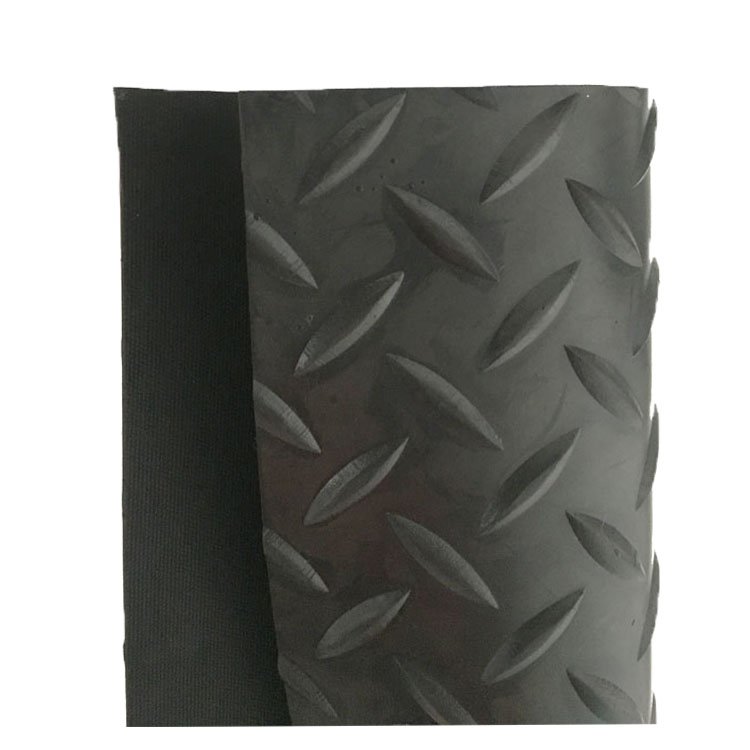 Anti Slip Diamond Willow Leaf Rubber Flooring Sheet Mat