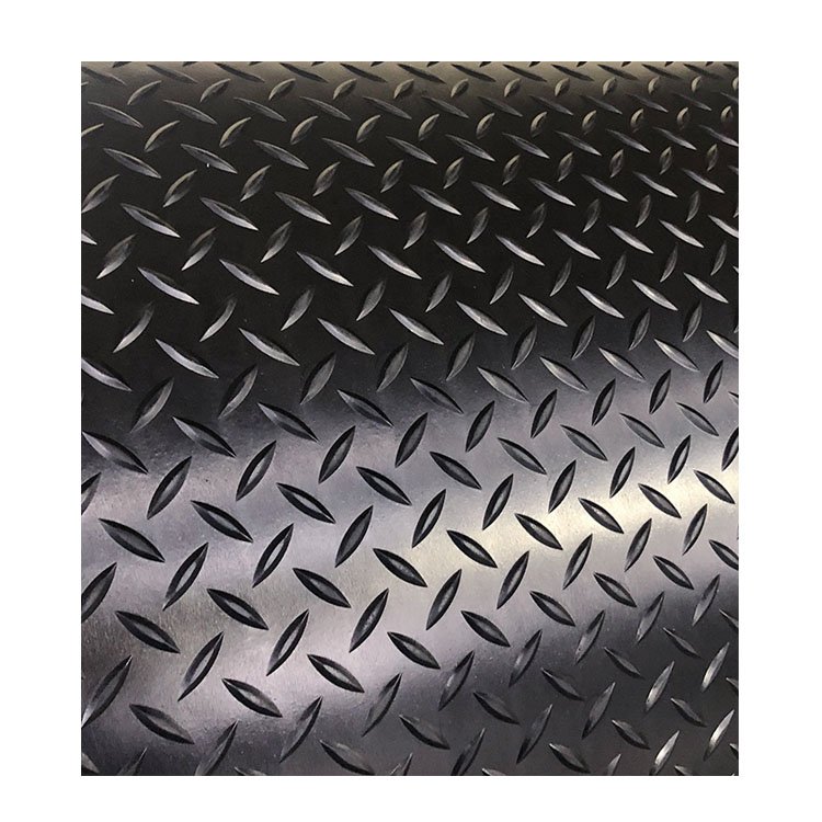 Anti Slip Diamond Willow Leaf Rubber Flooring Sheet Mat