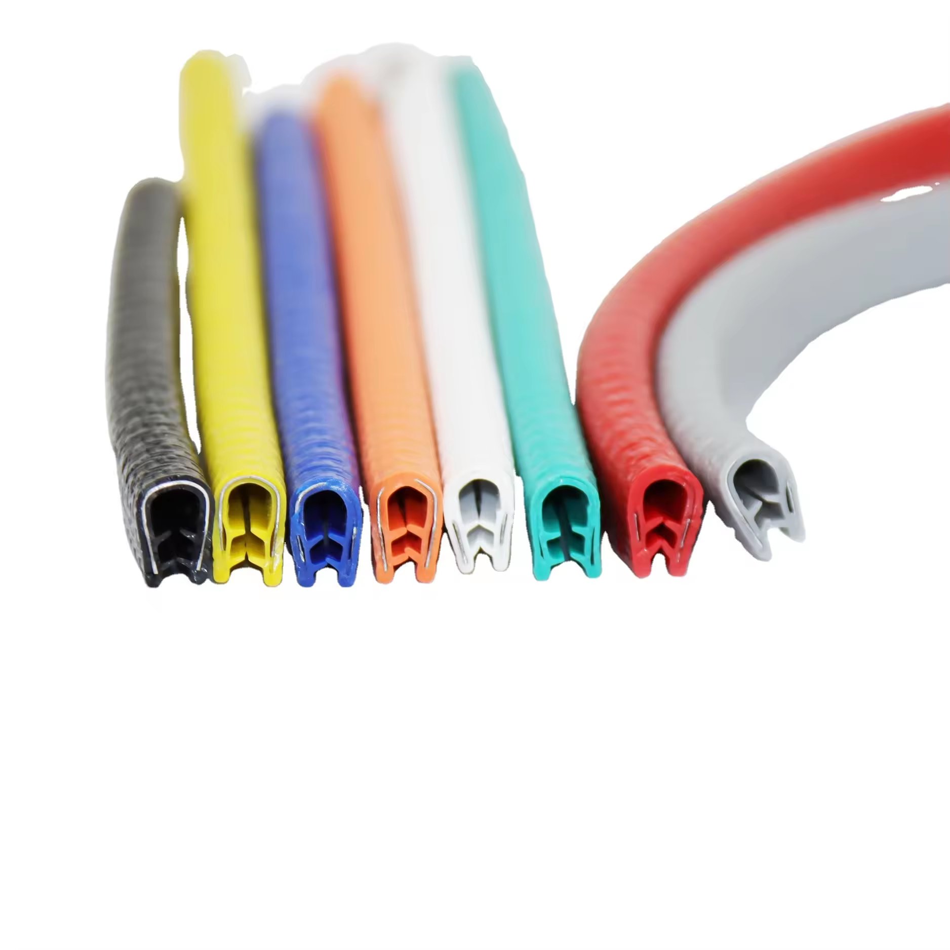 Flexible Auto Door U Shaped Rubber Edge Guard Trim Seal Strips Edge Protector For Car