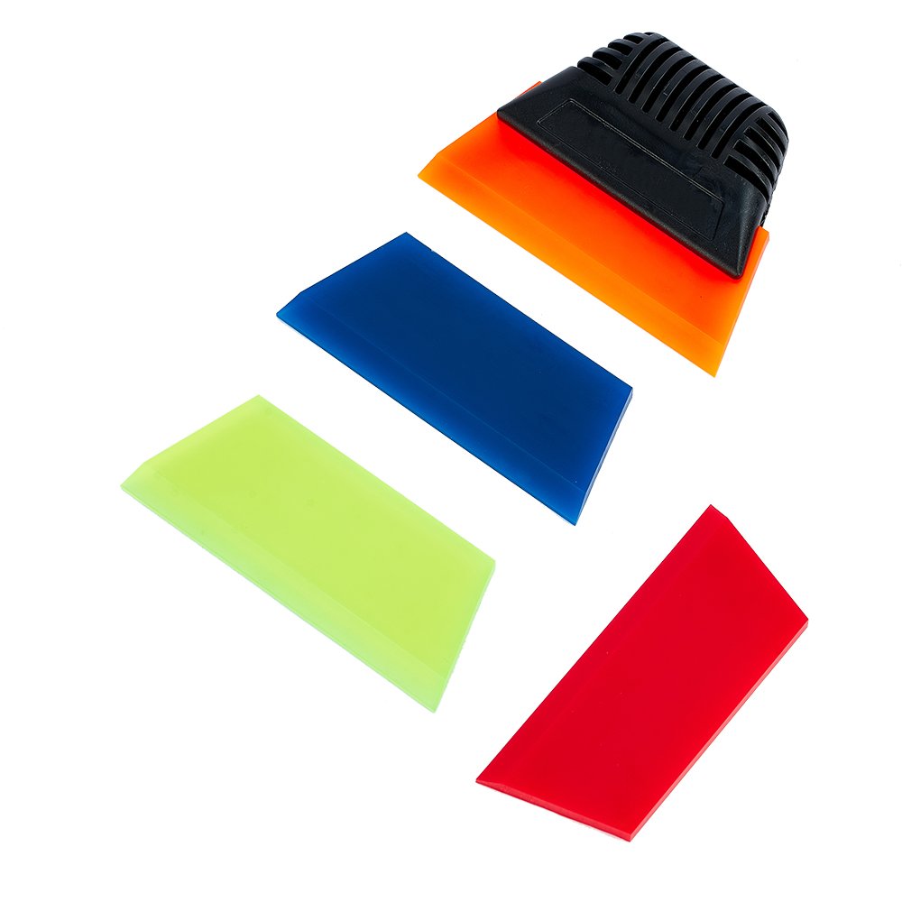Squeegee With Rubber Wiper Window Tinting Tools Mirror Glass Window Cleaner Silicone Scraper Glass Wiper
