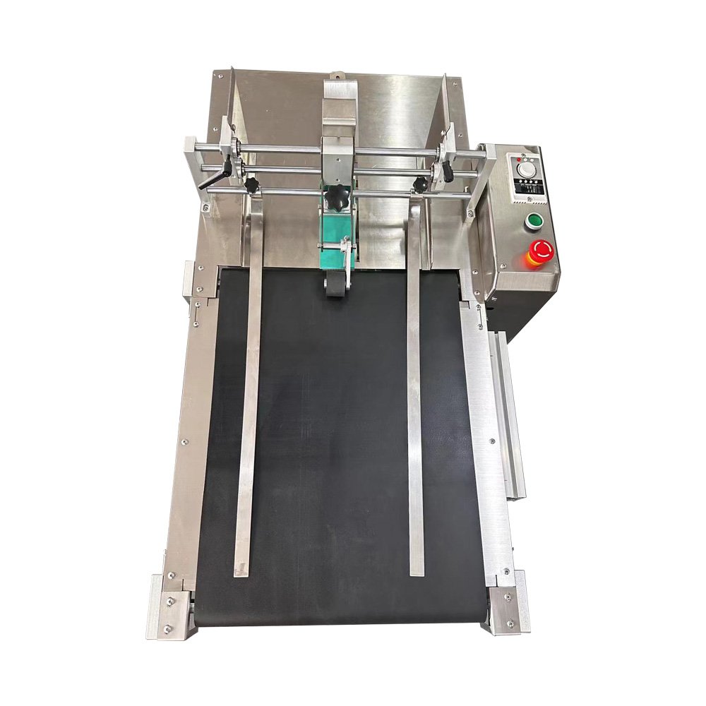 INCODE New Condition 24cm Mini Automatic Feeder Easy to Operate Electric Metal Transfer Food Paging Rubber Belt Conveyor