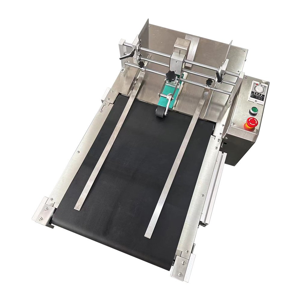 INCODE New Condition 24cm Mini Automatic Feeder Easy to Operate Electric Metal Transfer Food Paging Rubber Belt Conveyor