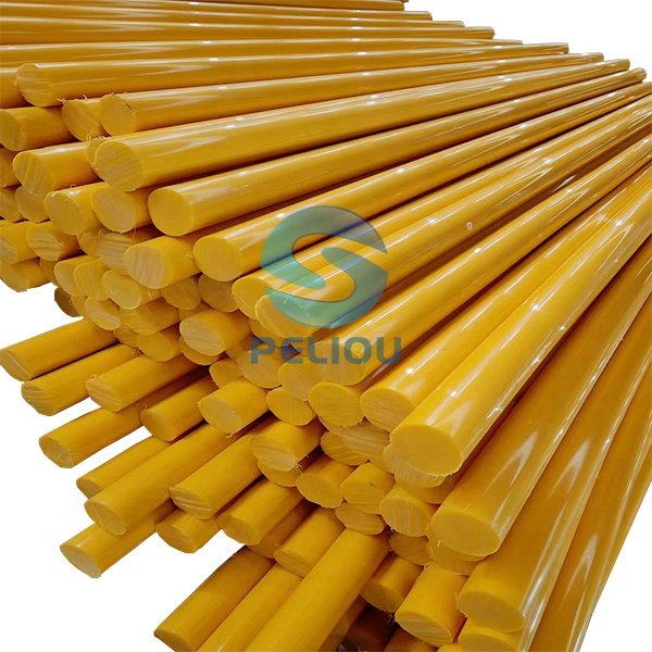 High quality anti slip custom size pe round rod white blue yellow multi color hdpe polyurethane round rod