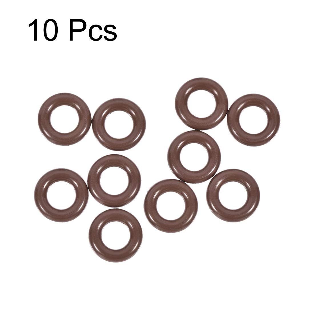 Fluorine Rubber O Rings 10mm OD 5mm ID 2.5mm Width