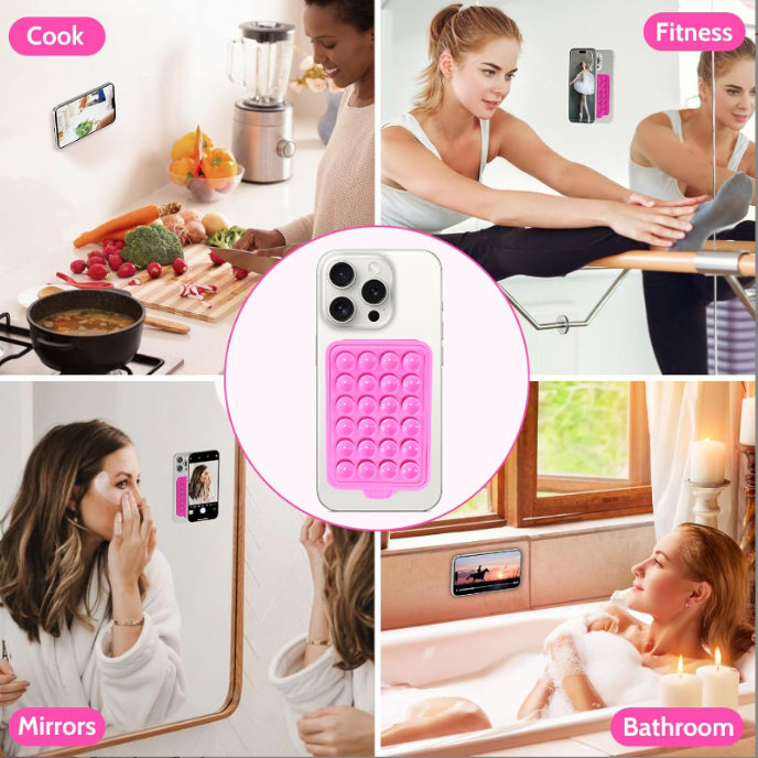 New 24 square universal self-timer non-slip hands-free stand strong fixed magnetic mobile phone silicone suction cup