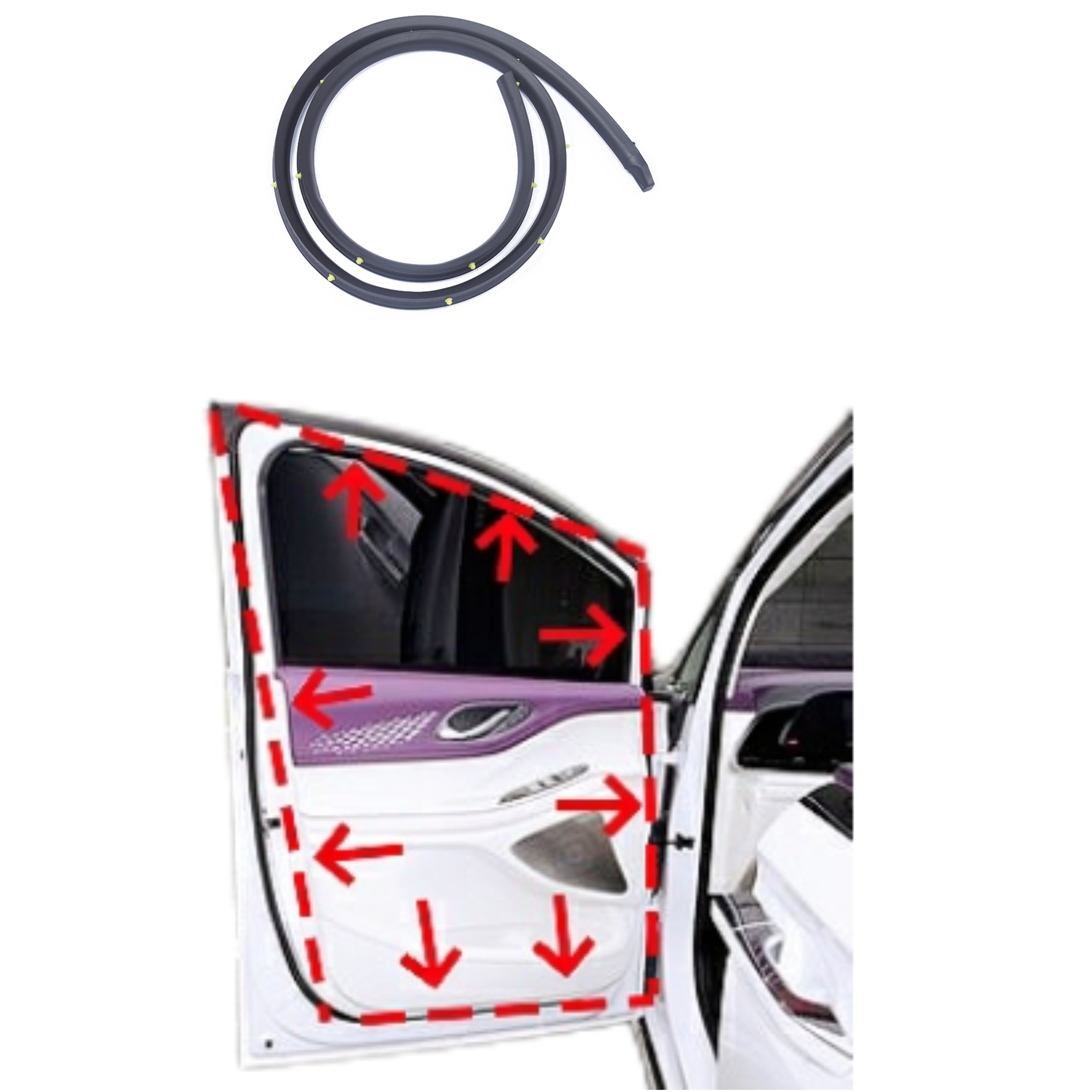 customized automotive rubber and rubber car seal epdm rubber seal for cars Trunk lip door edge composite sealing strip
